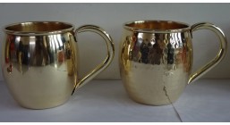 Brass And Gold Look Mugs